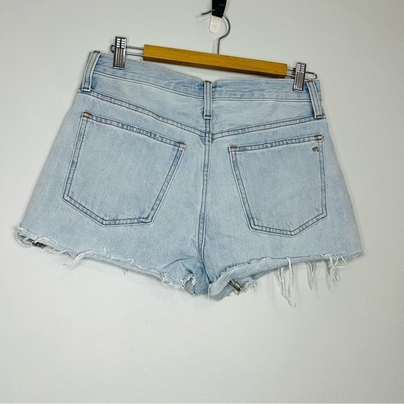 MADEWELL relaxed denim shorts light blue wash size 26 - Picture 5 of 8